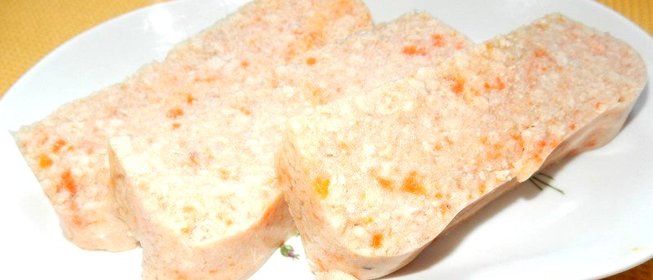 Куриный зельц с морковью