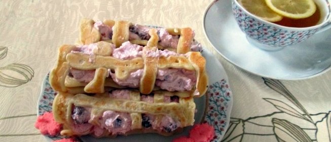 Блинчики Макраме с творожной начинкой