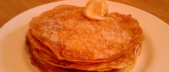 Блины с лимонной цедрой