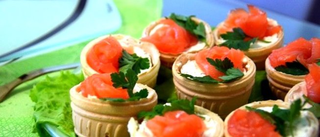 Тарталетки с сыром Альметте