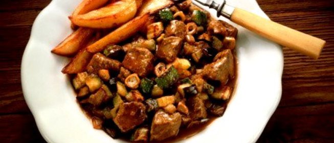 Летняя овощная закуска с цукини и баклажанами