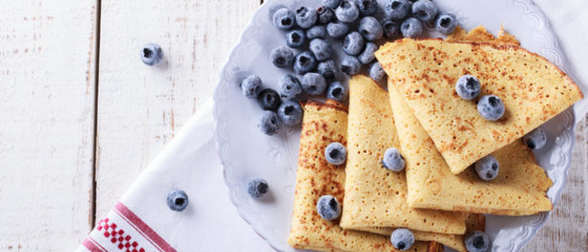 Ванильные блинчики с ромом