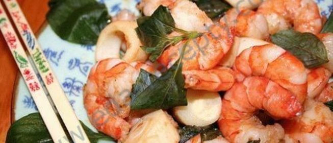 Холодная закуска из креветок (сяунэнчха).