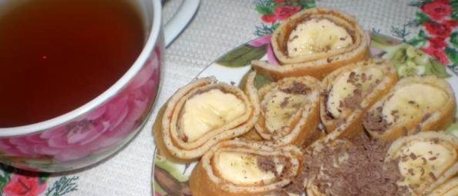 Блины с бананом