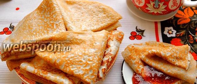 Блины на минералке