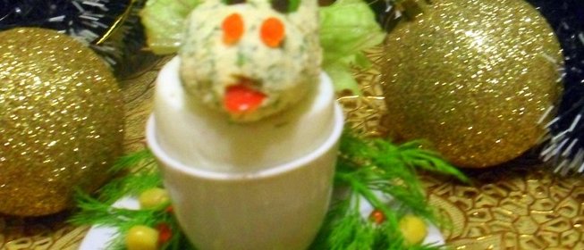 Новогодняя закуска Дракончик