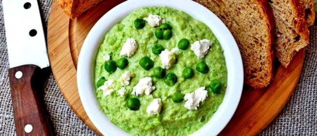 Паштет из зеленого горошка