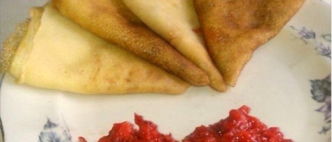 Блины заварные с молоком