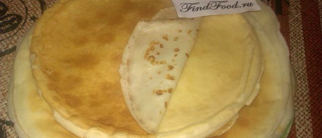 Тонкие блины на молоке