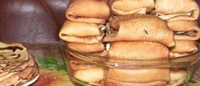 Блины, фаршированные грушами