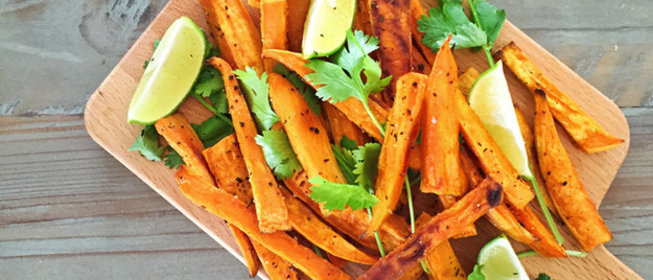 Сладкий картофель с корицей и паприкой