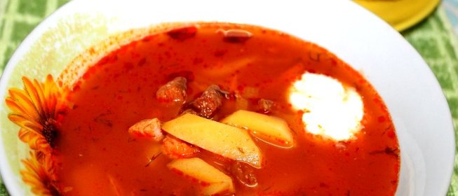 Солянка сборная мясная с картошкой