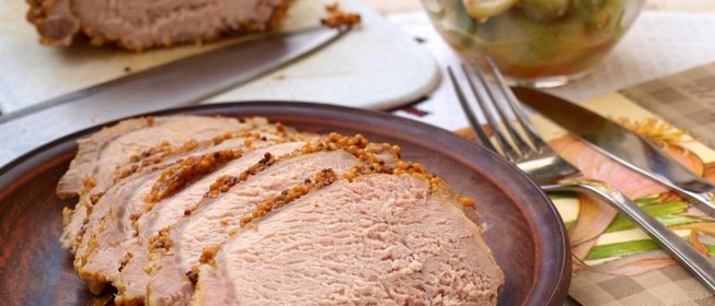 Буженина в горчичной шубке