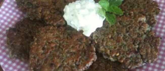 Оладьи из чечевицы и булгура