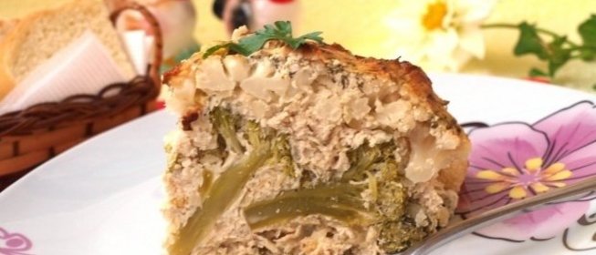 Цветная капуста, запеченная с фаршем