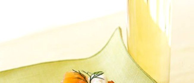 Блинчики с копченым лососем