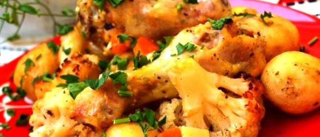 Цветная капуста в рукаве