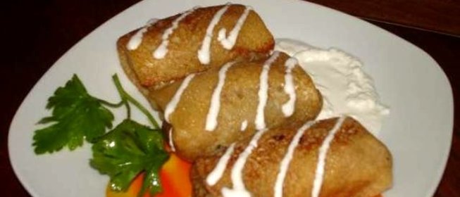 Блины с языком