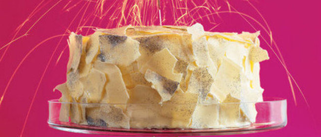 Торт с блестками