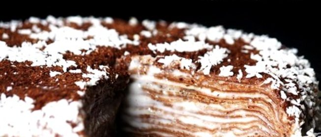 Блинный торт со сгущенкой