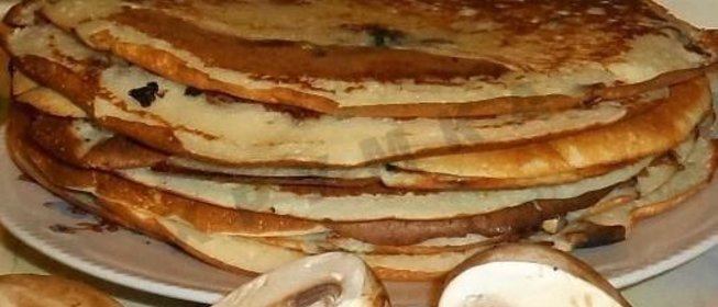 Блины теремок с припеком