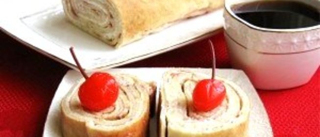 Блинные рулеты с творогом