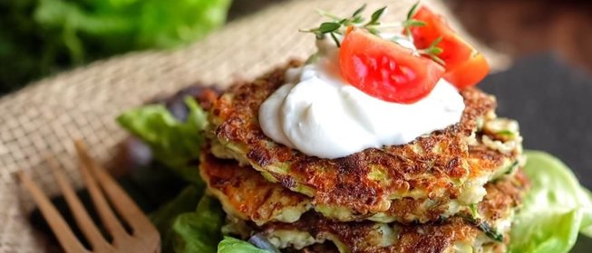 Кабачковые оладьи с киноа