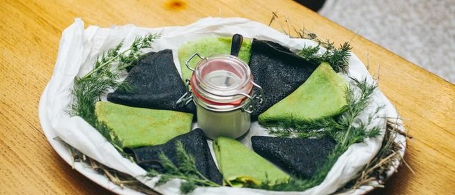 Шпинатовые блинчики