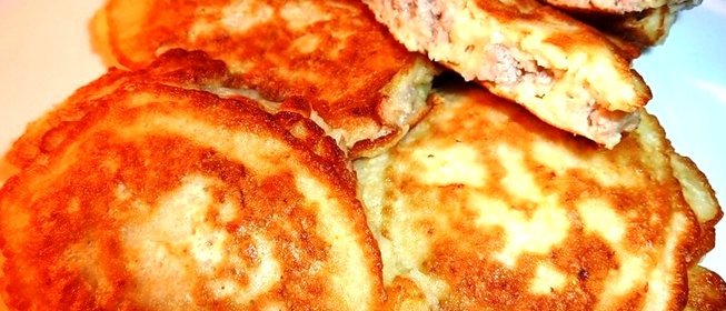 Мясные оладьи на скорую руку