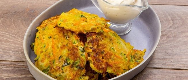 Овощные оладьи за 20 минут