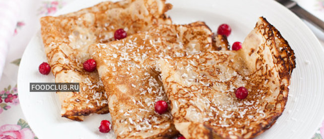 Кокосовые блинчики