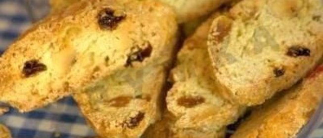 Бискотти печенье с миндалем и цукатами