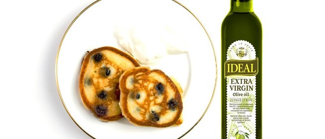 Оладьи с голубикой