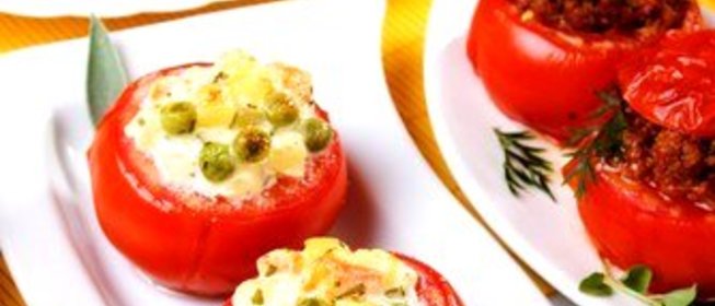 Помидоры с салатом