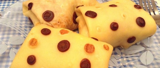 Блины в горошек: