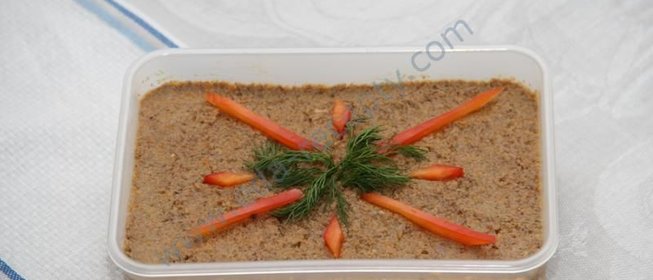 Печеночный паштет из говяжьей печени