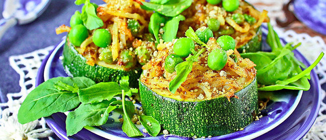 Стожки из цуккини и картошки