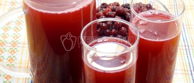 Клюквенный морс