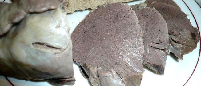 Сердце отварное