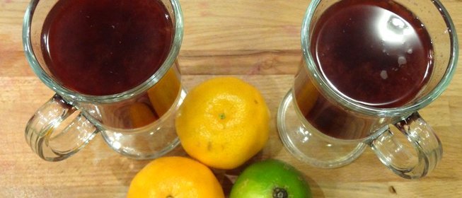 Глинтвейн с мандаринами и имбирем