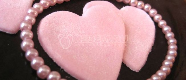 Сладкие сердечки из мастики