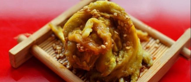 Закуска из баклажан с кунжутным семечками