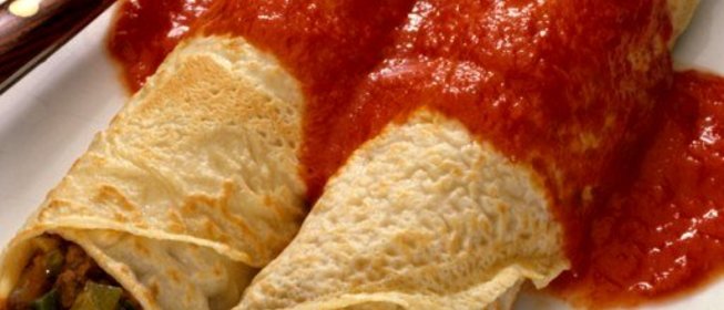 Трубочки с мясом и сыром