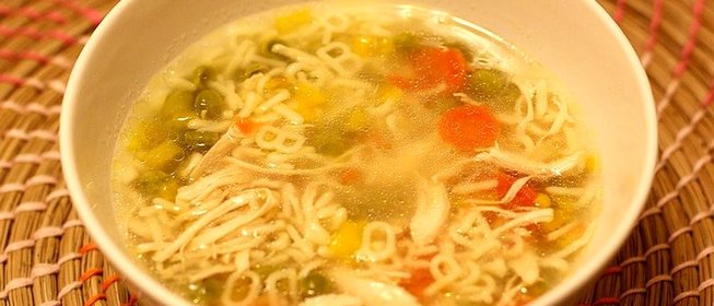 Куриный суп с овощами