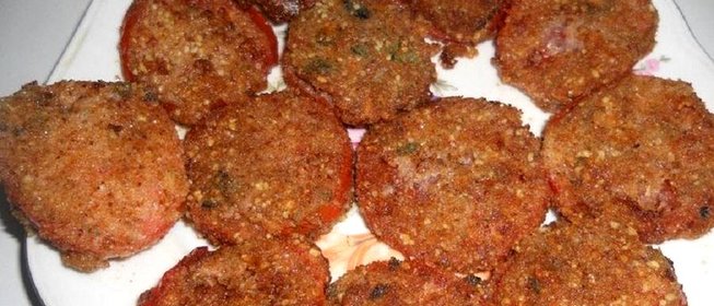 Помидоры в ореховой панировке