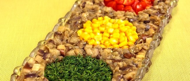 Закуска из баклажанов «Светофор»