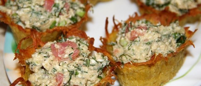 Начинка для тарталеток с красной рыбой