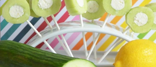 Закуска с огурцом и сыром фета