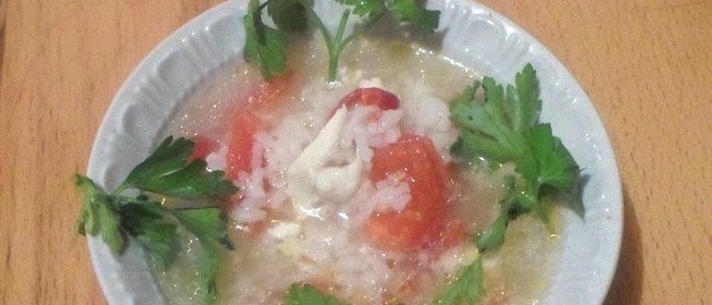 Куриный суп с помидорами