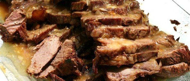 Говяжьи миньоны с горчичным соусом